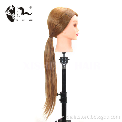 female natural hair hairdressing training mannequins head